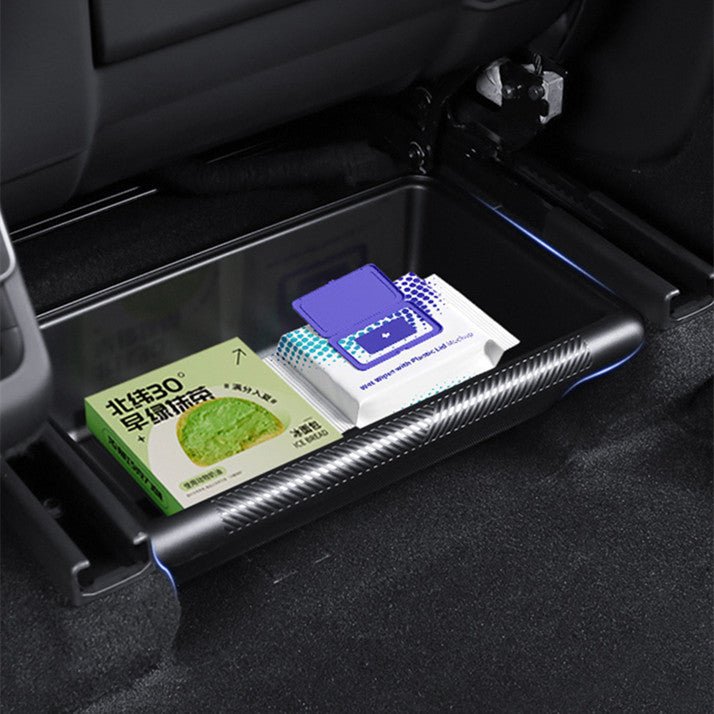 Forward/Rearward Under Front Seat Storage Box for Tesla Model Y Juniper