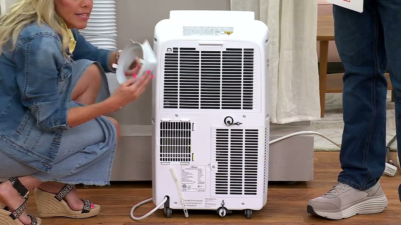 Hunter 10,000 BTU (8000 DOE) 4-in-1 Portable AC w/ Heat on QVC