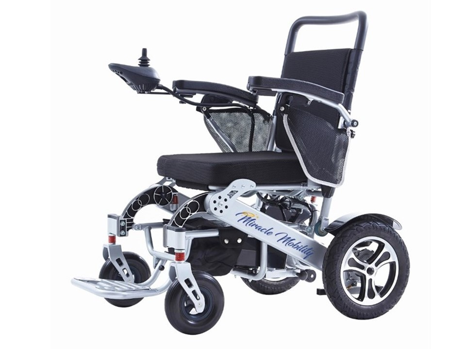 🎄Today's Special Value🎁Miracle Mobility Platinum 8000 Folding Electric Wheelchair✅400-lb Weight Capacity