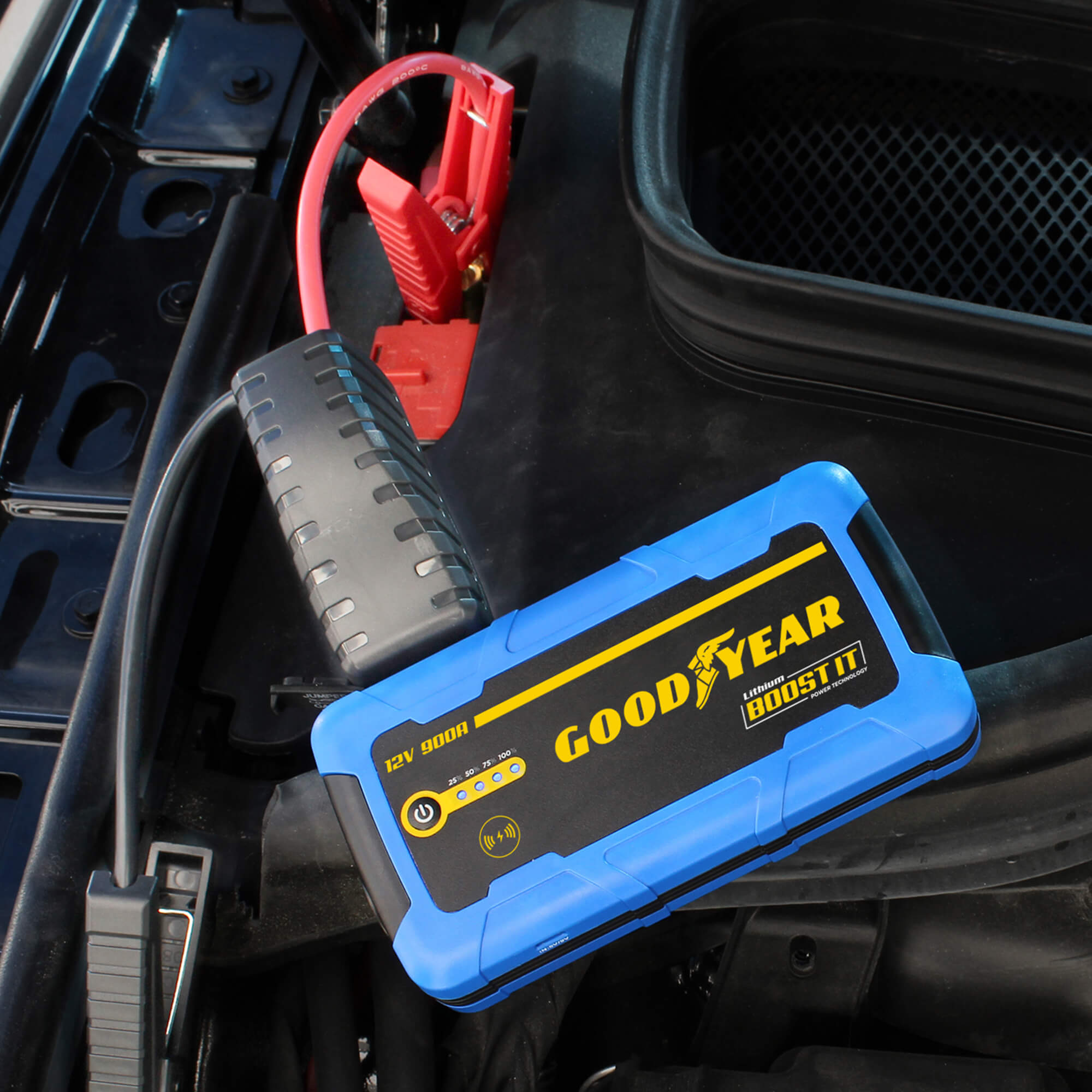 🎄Today's Special Value🎁 Goodyear Car Jump Starter with Portable Power & Carry Case 