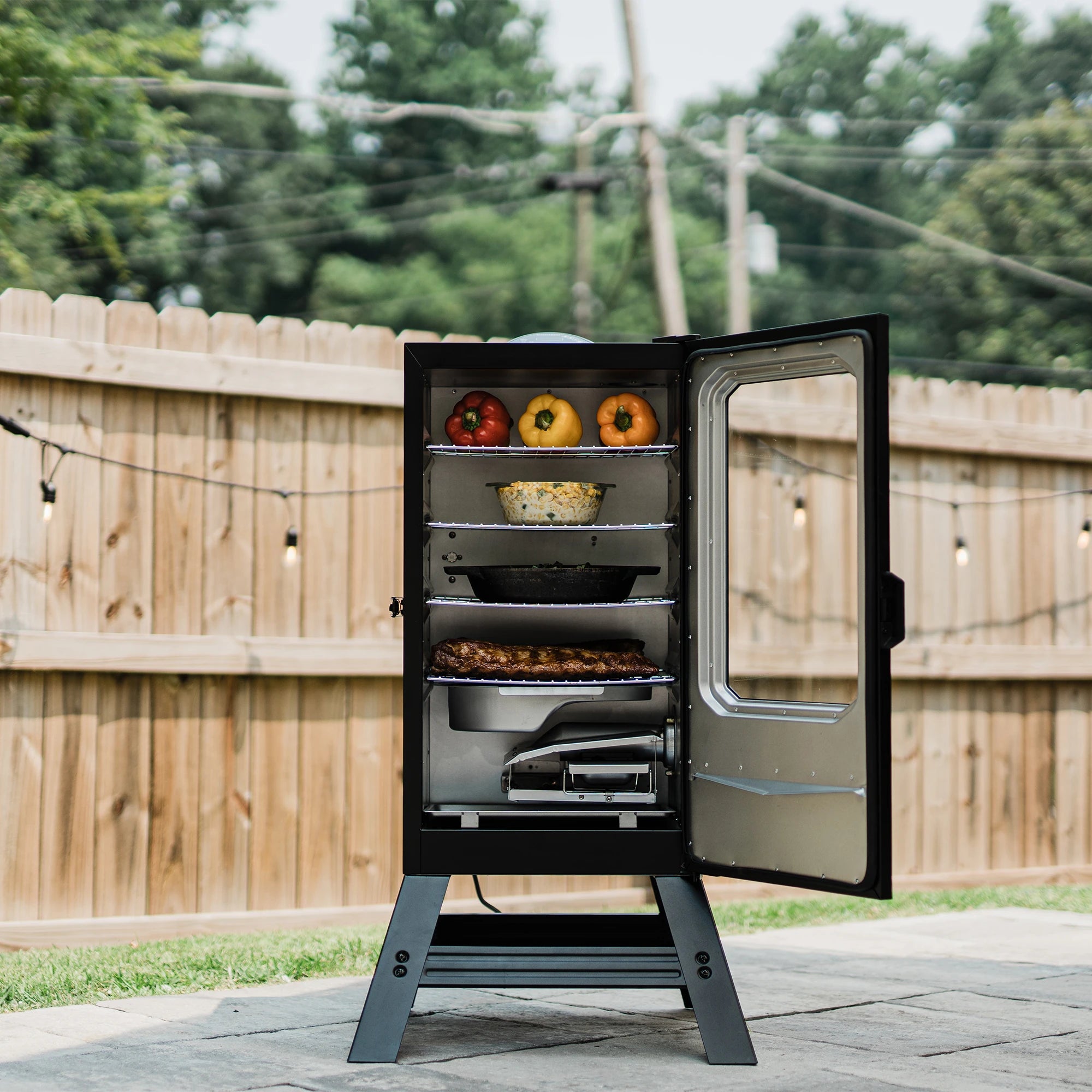 🎄Today's Special Value🎁Masterbuilt 30" 4 Rack Electric Smoker w/Cover, Recipes & Accessories