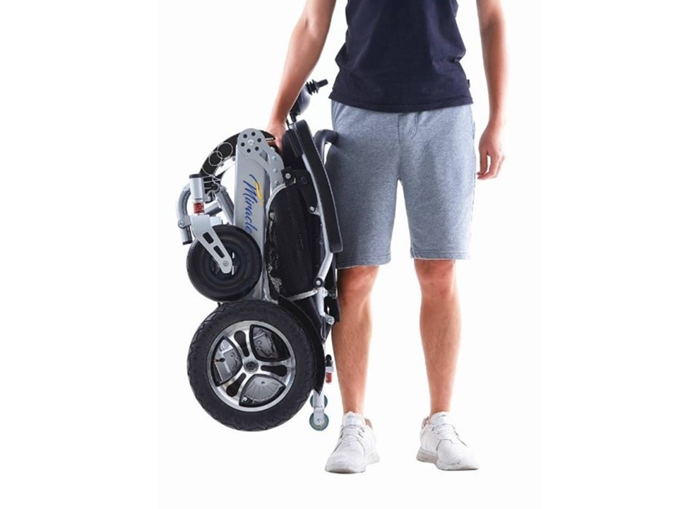 🎄Today's Special Value🎁Miracle Mobility Platinum 8000 Folding Electric Wheelchair✅400-lb Weight Capacity