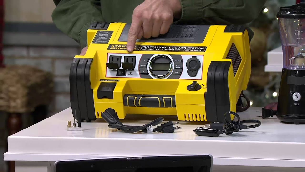 Stanley FatMax 1400 Peak Amp Power Station With Digital Gauge on QVC