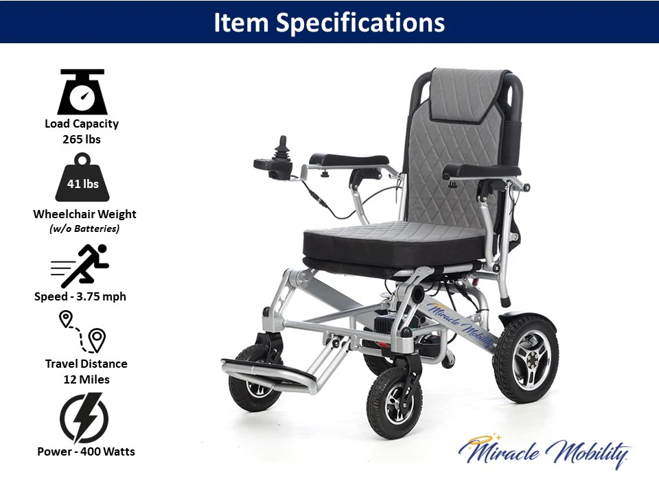💝𝐐𝐕𝐂 𝐃𝐞𝐚𝐥𝐬 𝐨𝐧 𝐭𝐡𝐞 𝐃𝐚𝐢𝐥𝐲✨Miracle Mobility Silver 6000 Plus Folding Electric Wheelchair