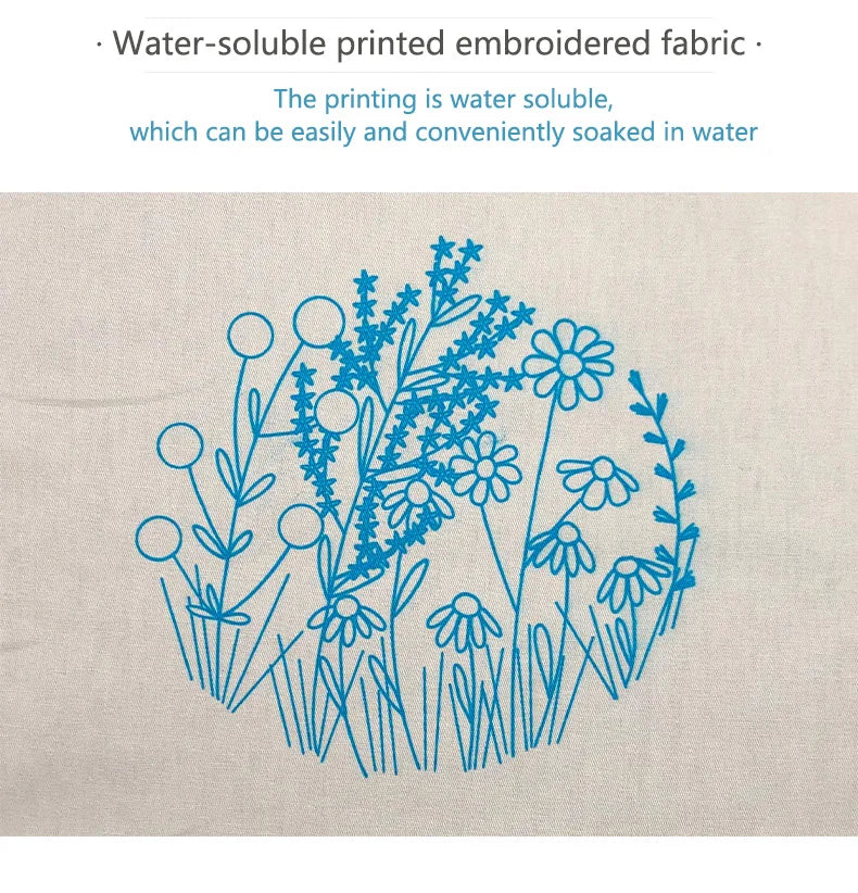 🎄49% OFF - Perfect Gift - Embroidery Hoop Flower Kit for Beginner