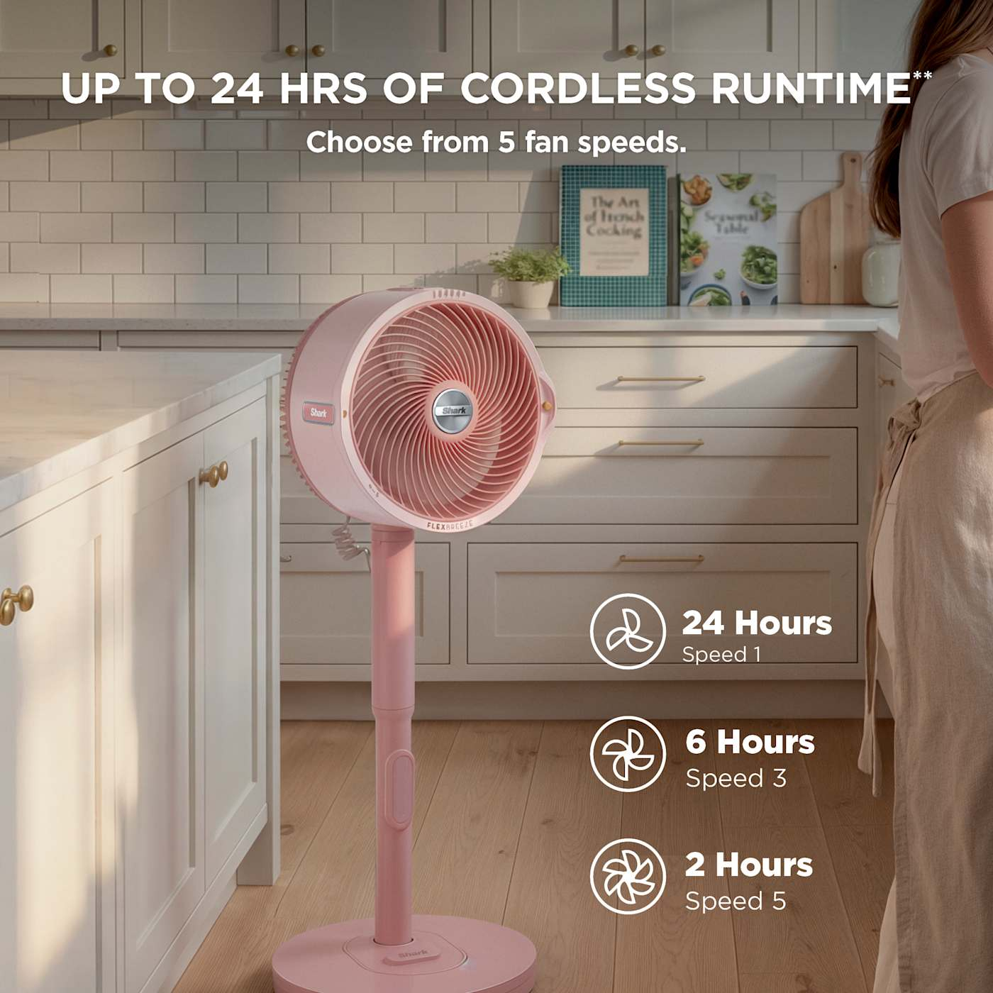 🔥Soon to Be Sold Out!!💥Shark FlexBreeze Mist Pro Cordless Fan w/Cover
