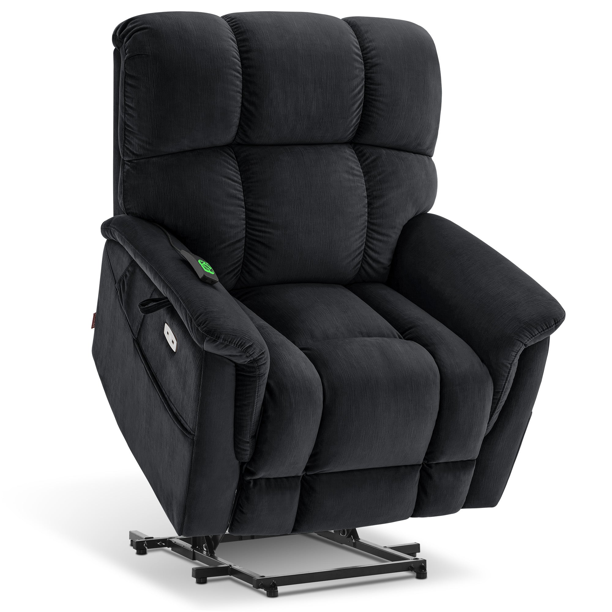 Dual Motor Power Lift Recliner Chair for Elderly,  Massage and Lumbar&seat Heating, Fabric R7166