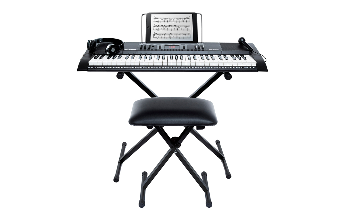🎄Today's Special Value🎁Portable 61-Key Keyboard with Built-In Speakers and Accessories