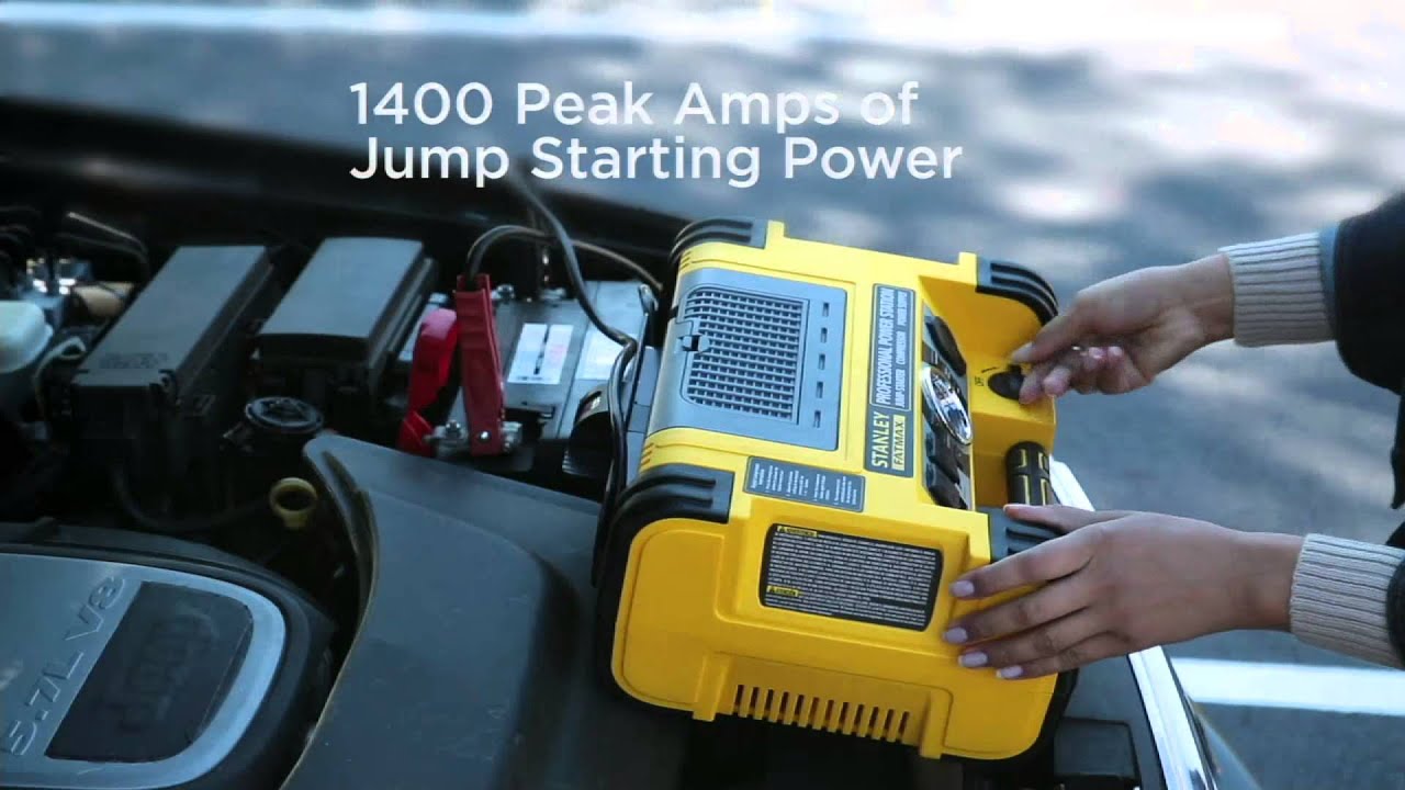 Stanley FatMax 1400 Peak Amp Power Station With Digital Gauge on QVC