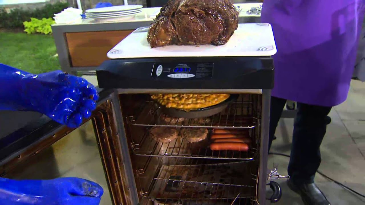 Masterbuilt 30" 4 Rack Electric Smoker w/Cover, Recipes & Accessories with David Venable