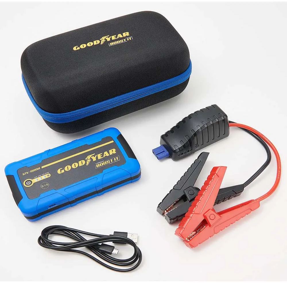 🎄Today's Special Value🎁 Goodyear Car Jump Starter with Portable Power & Carry Case 