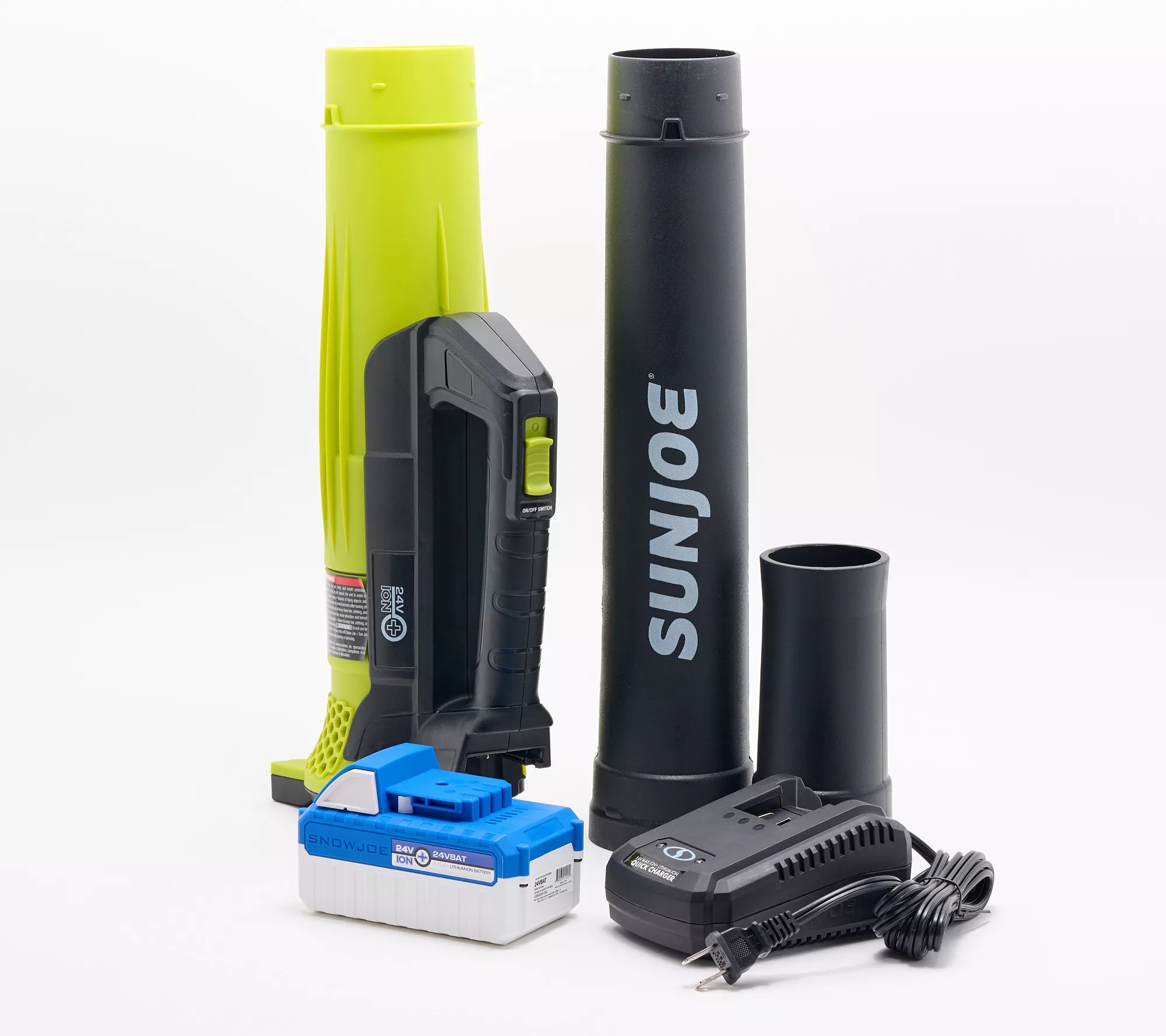 🎄Today's Special Value🎁Sun Joe 24V Cordless Blower with 4.0Ah Battery & Quick-Charger