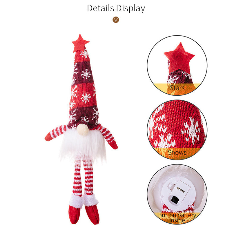 🎁Early Xmas Sales - 49% OFF🎅Christmas Gnome Doll Lights Hanging Ornament