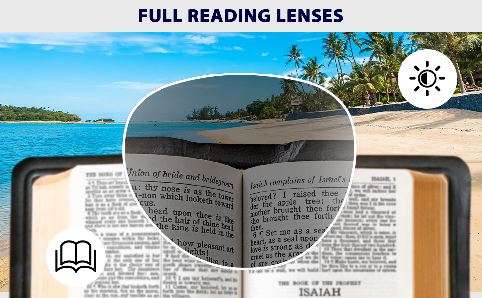 full lens reading sunglasses