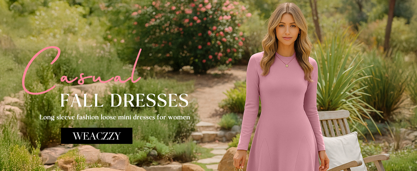 FALL lONG SLEEVE DRESSES
