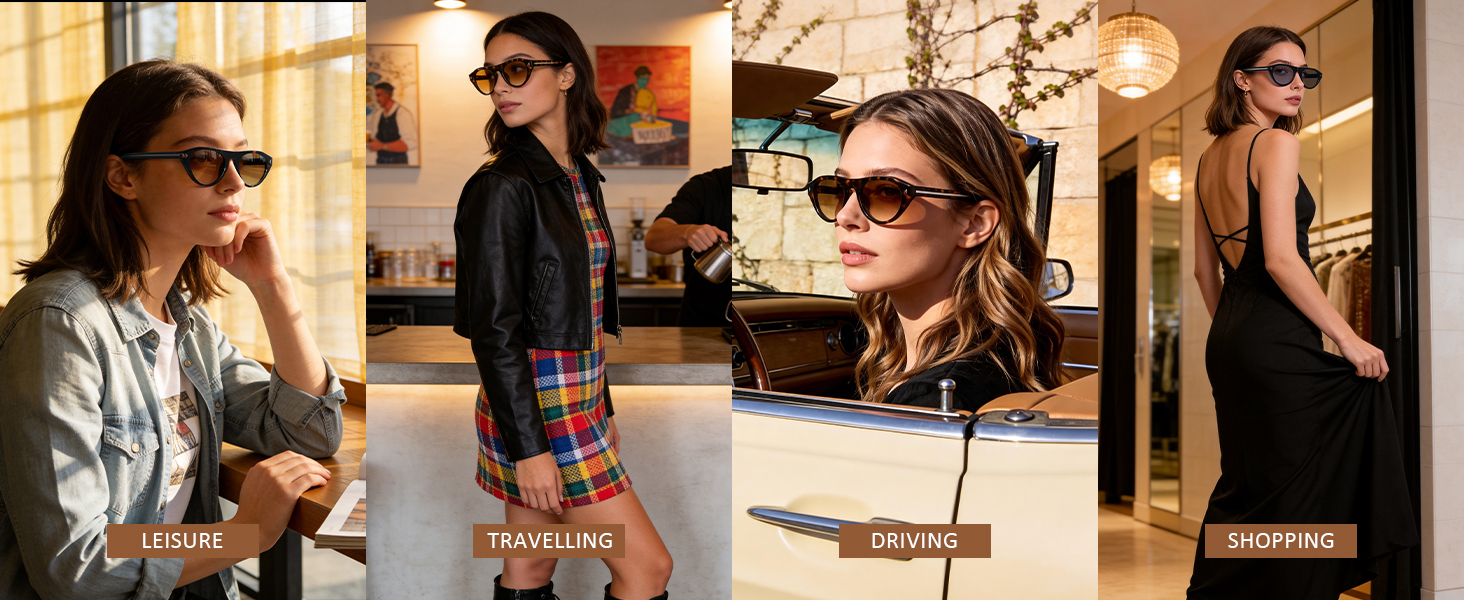 Oval Sunglasses for Women Men