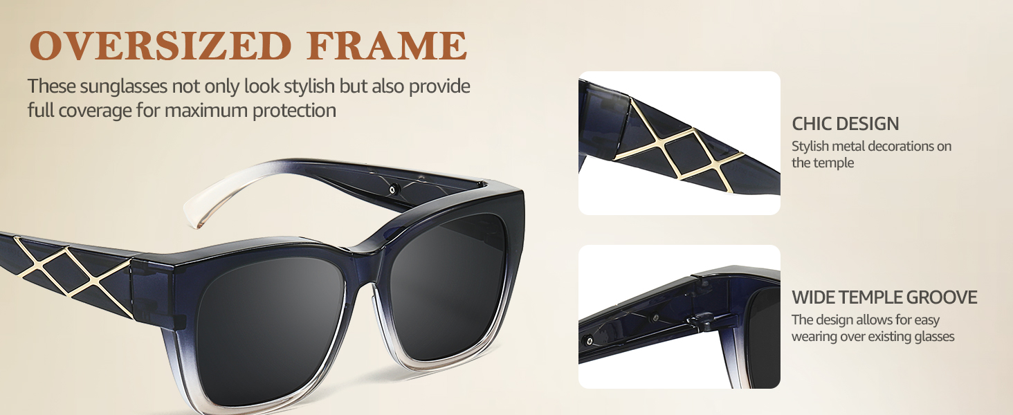 trendy polarized fit over womens sunglasses