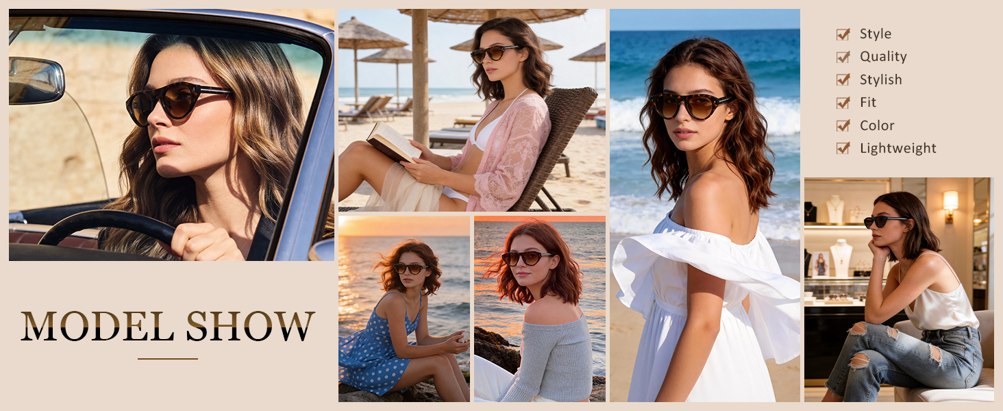 Oval Sunglasses for Women Men