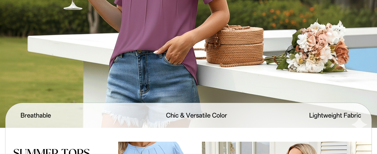 Breathable Chic &amp;amp; Versatile Color Lightweight Fabric
