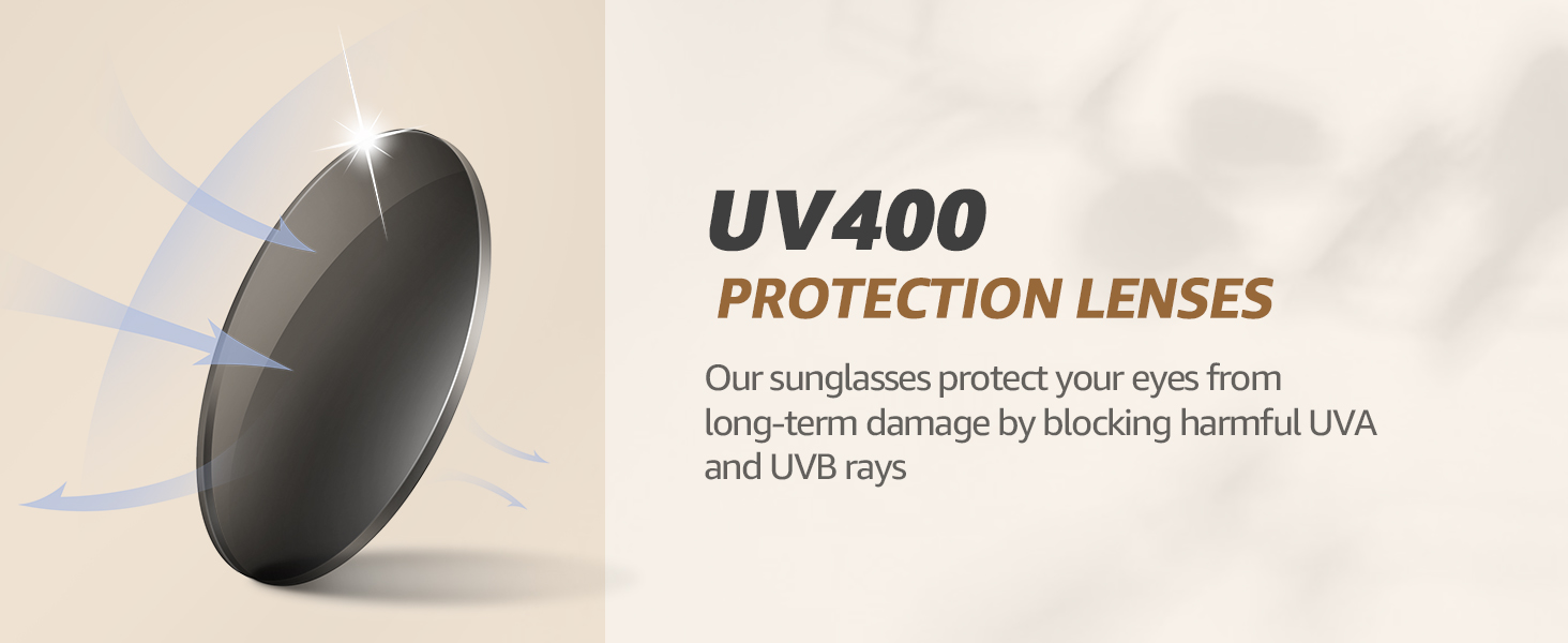 UV400 protection lenses