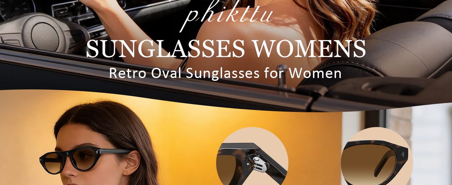 Oval Sunglasses for Women Men