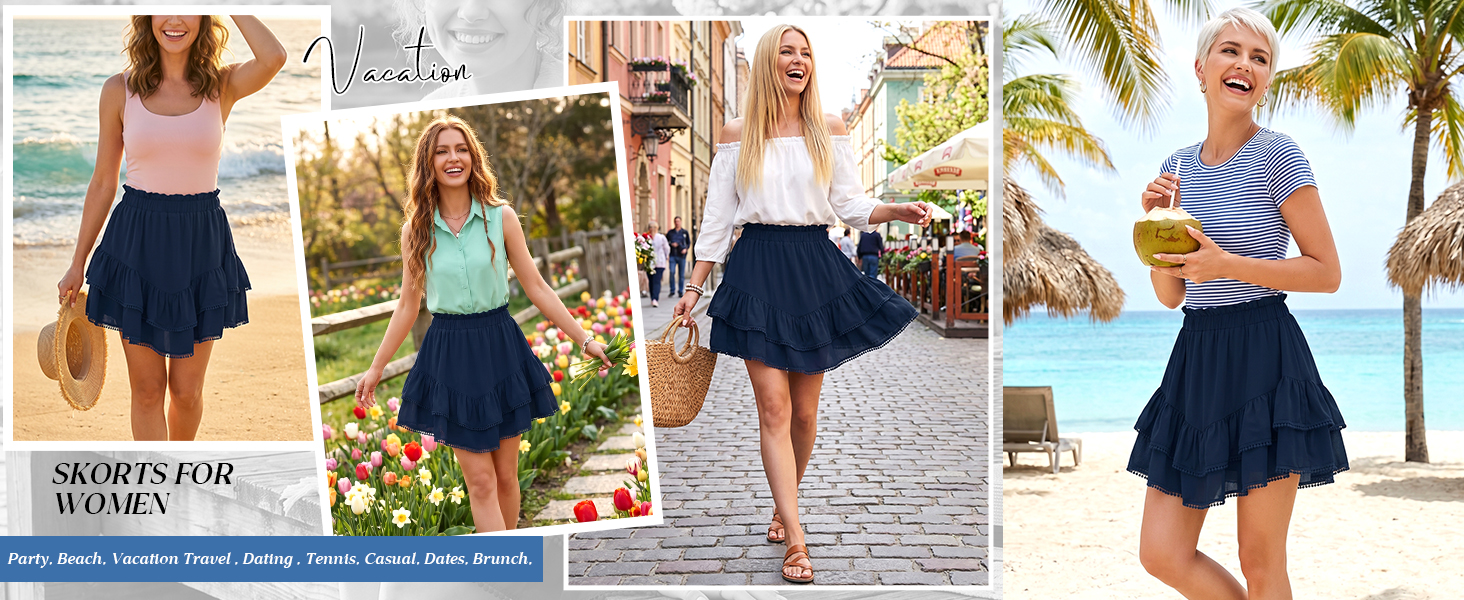 BOHO CASUAL MINI SKIRTS