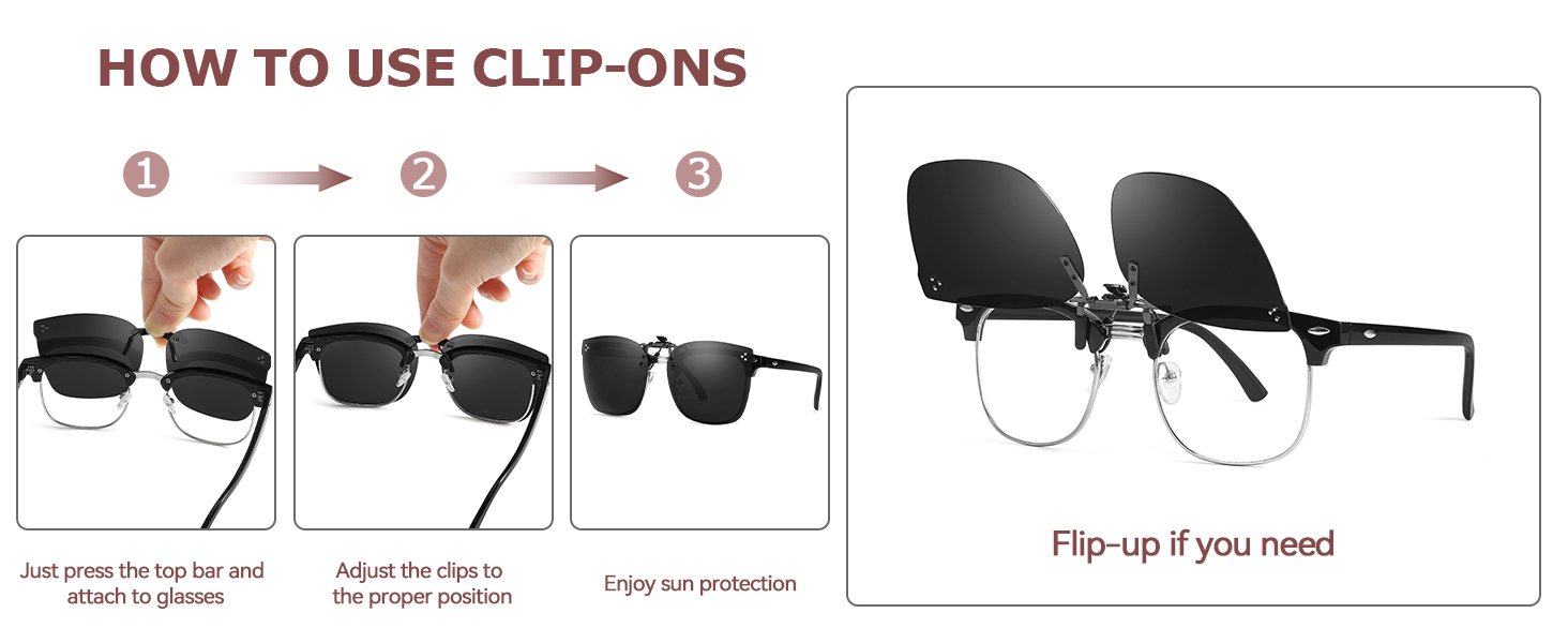 polarized clip on sunglasses