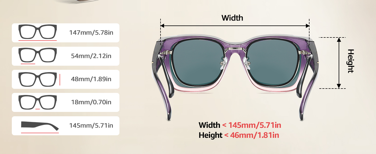 sunglasses polarized over glasses