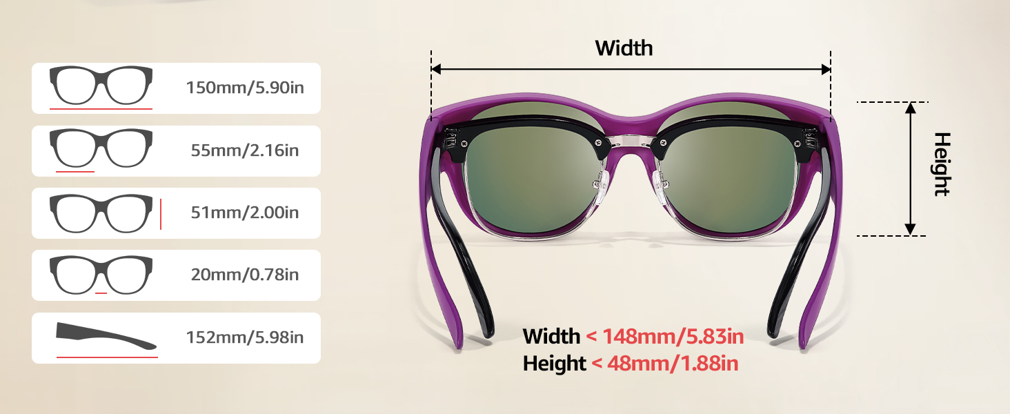sunglasses polarized over glasses