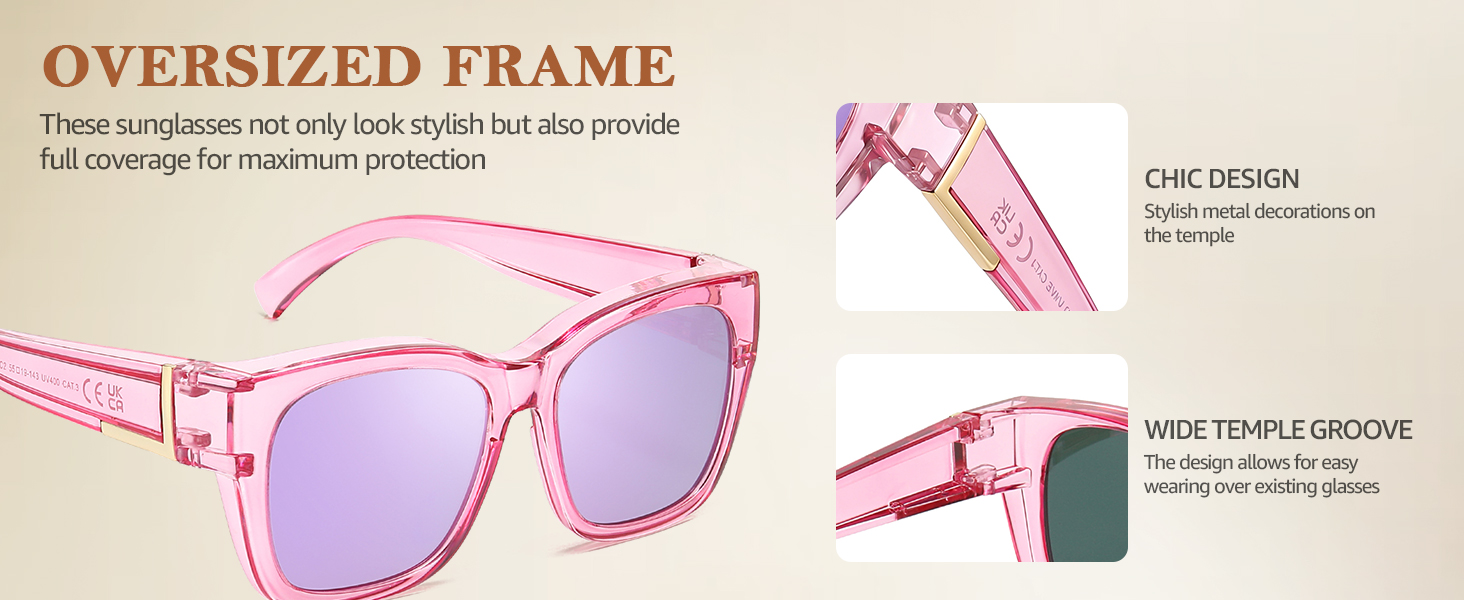 trendy polarized fit over womens sunglasses