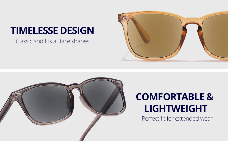 comfortable and lightweight reading sunglasses