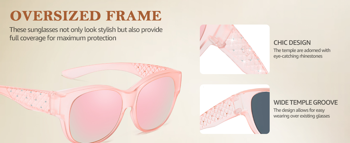 trendy polarized fit over womens sunglasses