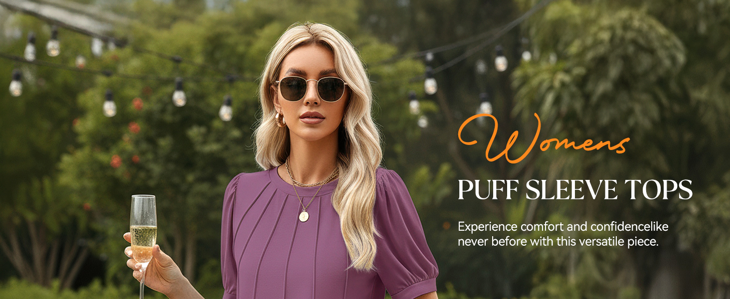 PUFF SLEEVE TOPS Experience comfort and confidence like never before with this versatile piece.