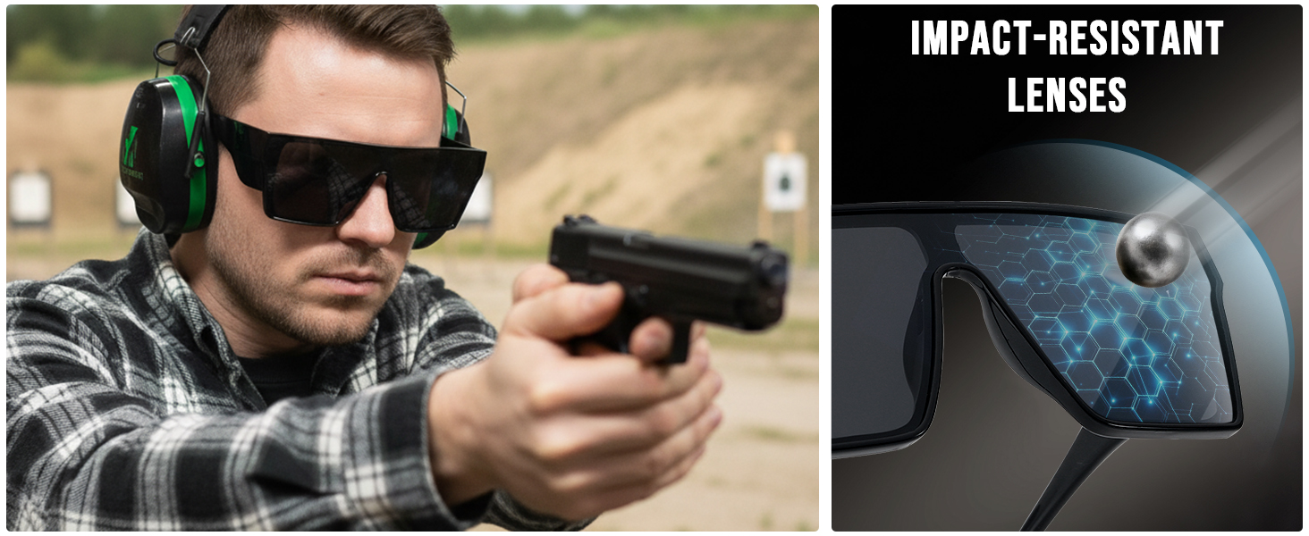 Impact-resistant lenses glasses