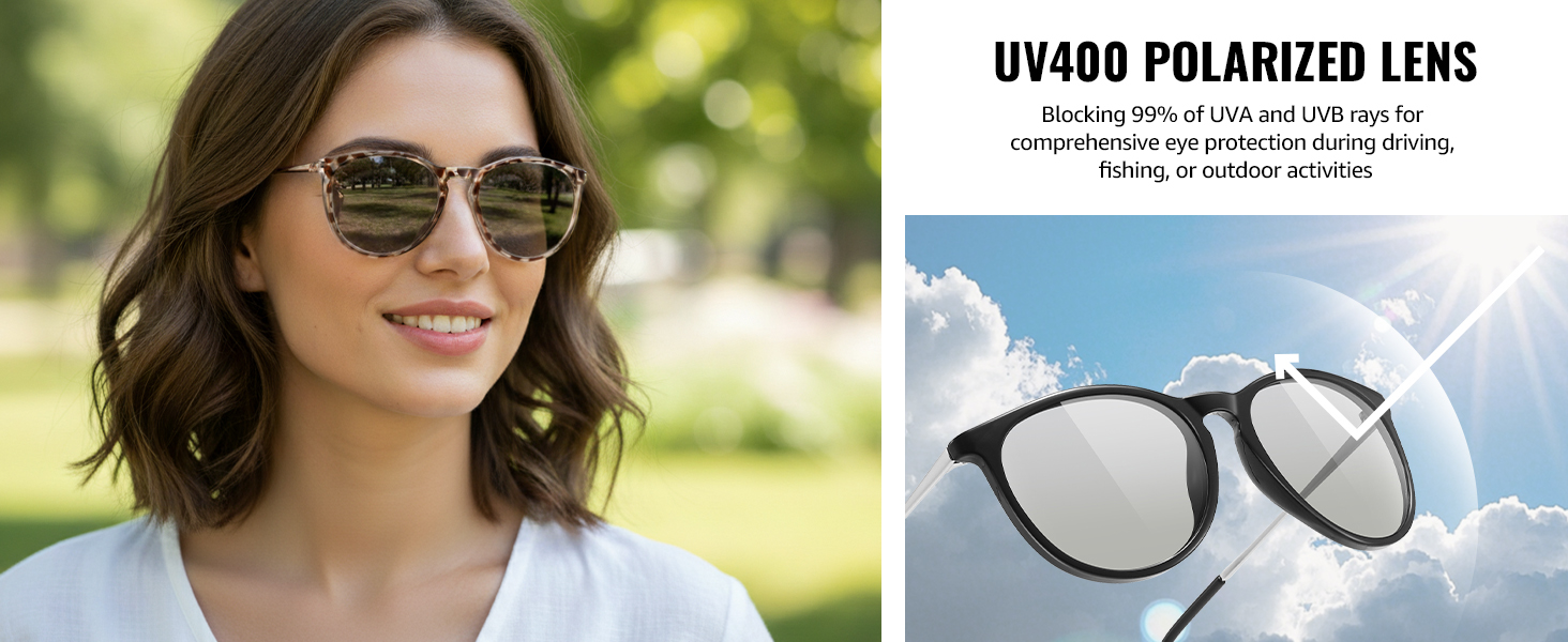 photochromic polarized UV400 protection sunglasses