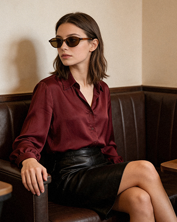 Retro Oval Sunglasses for Women