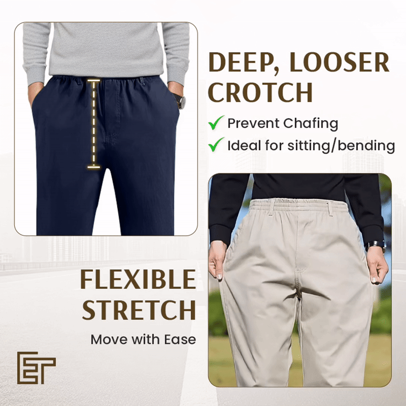 Flex Fit Zipper-Pocket Durable Pants - product demonstration GIF 2