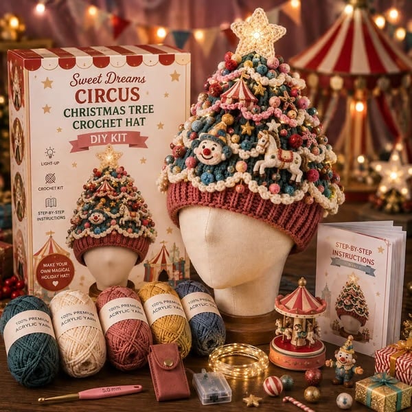 🔥 Black-Friday-Angebot: 49 % Rabatt – Komplettes leuchtendes Weihnachtsbaum-Häkelmützen-DIY-Set