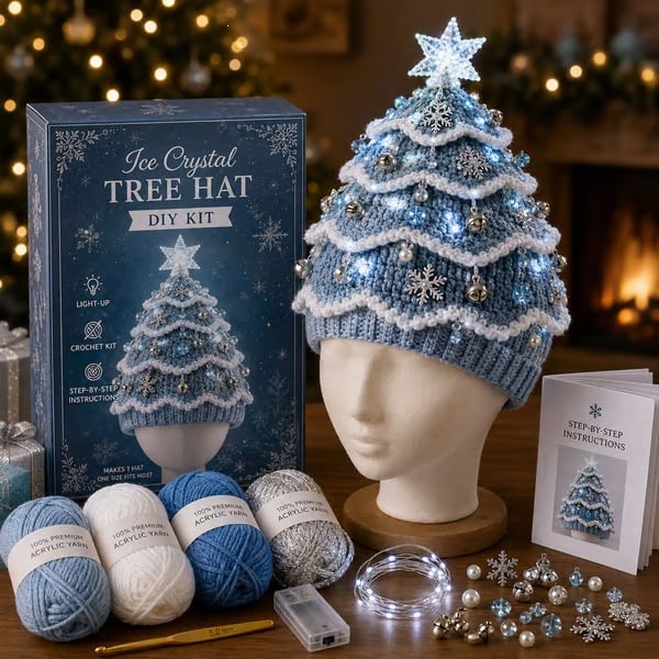 🔥 Black-Friday-Angebot: 49 % Rabatt – Komplettes leuchtendes Weihnachtsbaum-Häkelmützen-DIY-Set