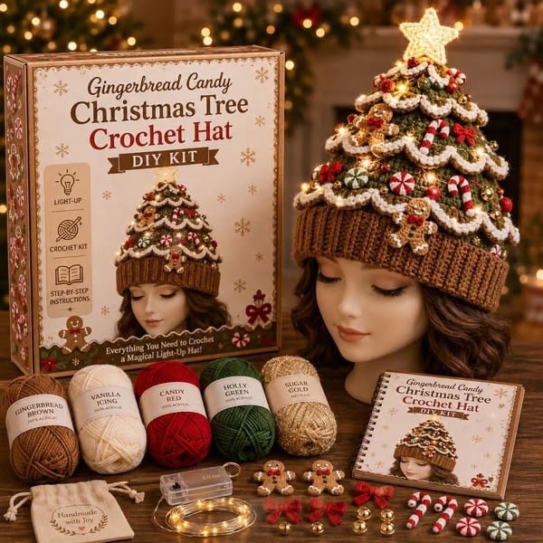 🔥 Black-Friday-Angebot: 49 % Rabatt – Komplettes leuchtendes Weihnachtsbaum-Häkelmützen-DIY-Set