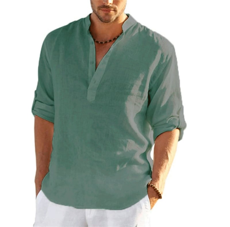 Herren Lässiges Hippie-T-Shirt