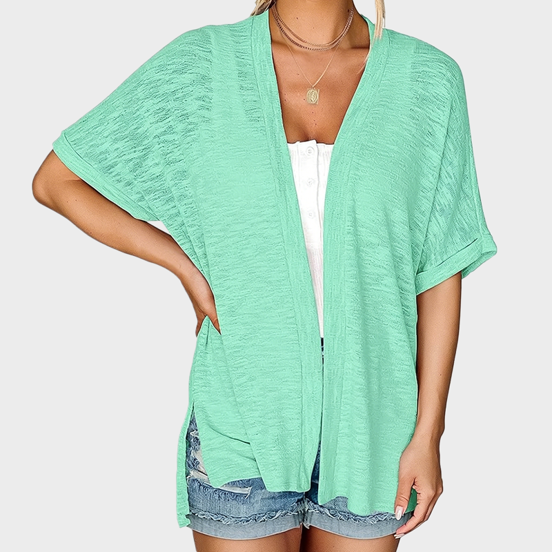 Short-sleeved casual solid coat - product image 15