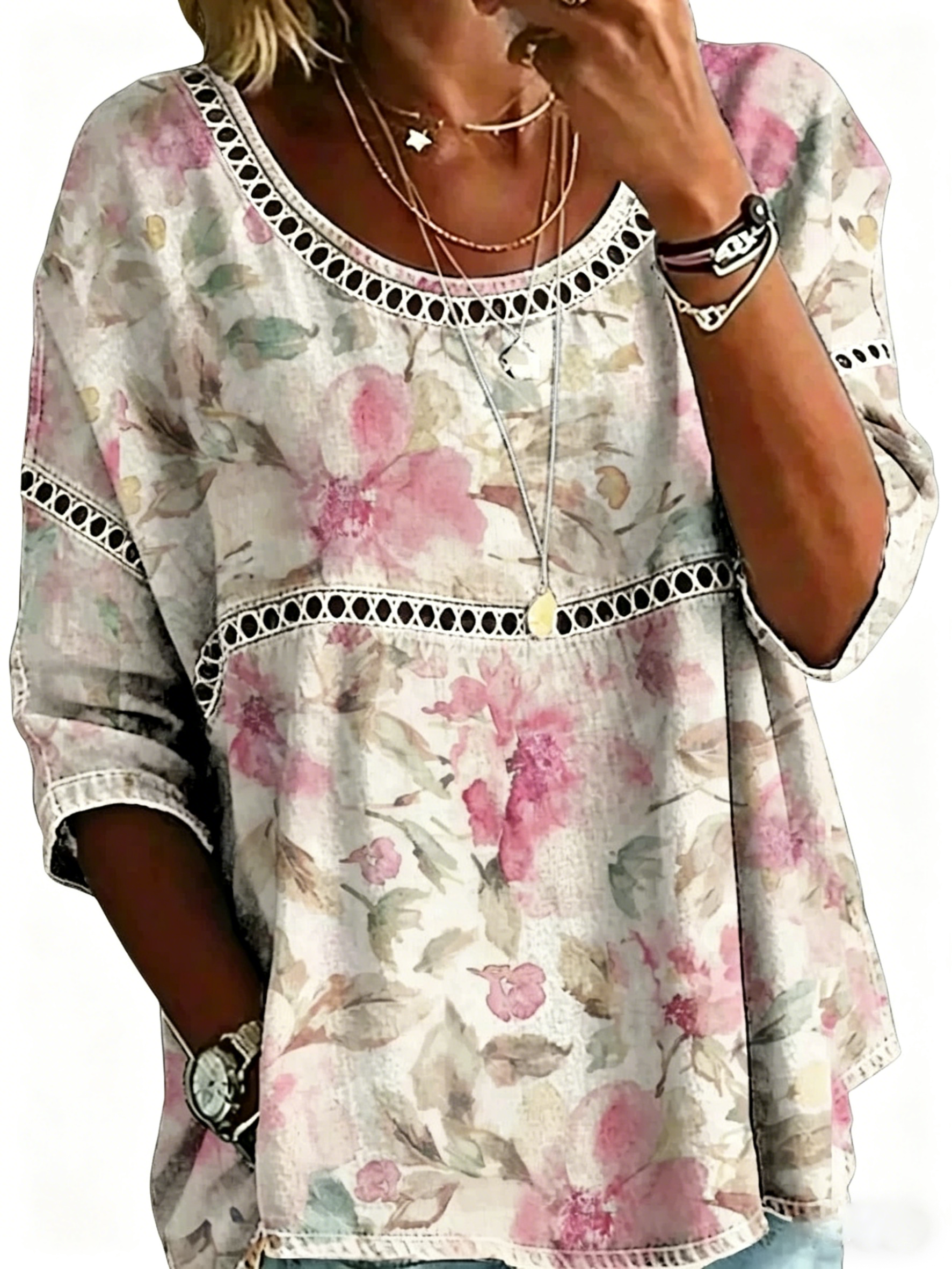 Women's Vintage Abstract Casual Loose Blouse Shirt - product image 24