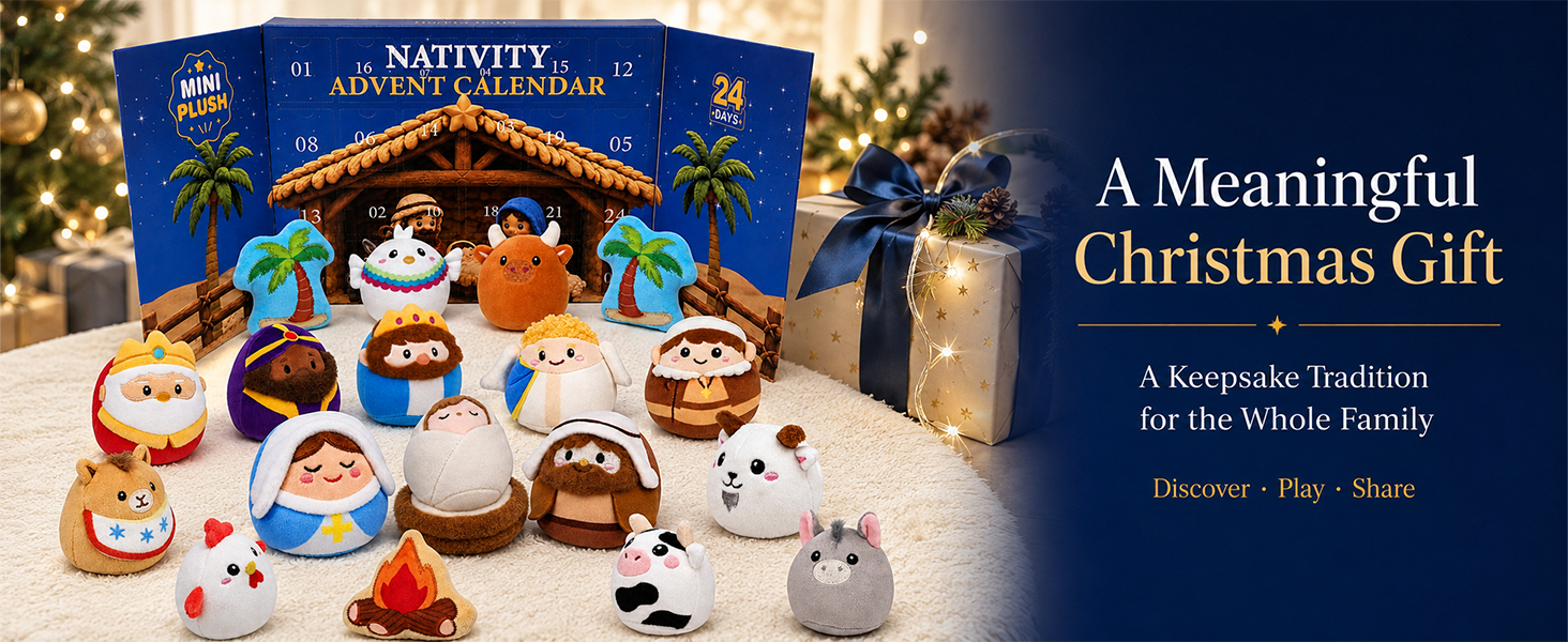 Nativity Advent Calendar 2026 for Kids Adults