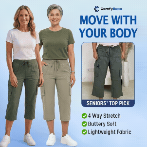 ComfyEase - Women Lightweight Cargo Capri Hiking Cropped Pants