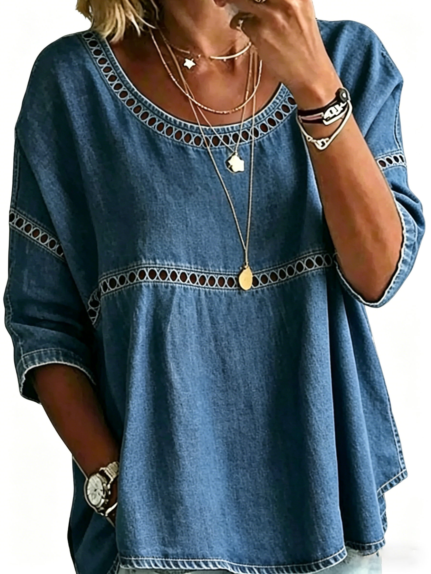 Women's Vintage Abstract Casual Loose Blouse Shirt - product image 35