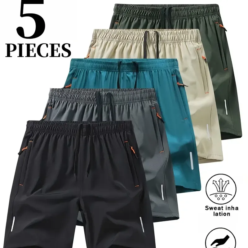 Men's 5-Pack Quick-Dry Shorts Lightweight Breathable Athletic & Casual Shorts - product image 9