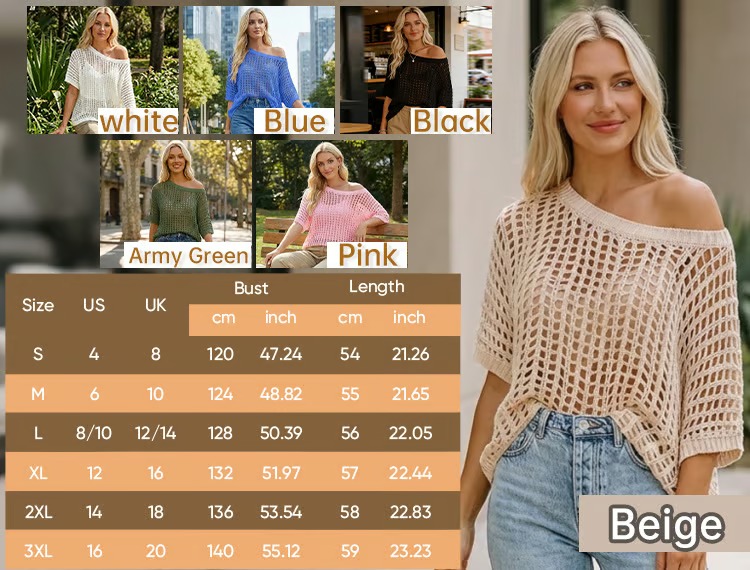 Cooling Beach Cover-Up, Light, airy coverage for beach days and summer layering.