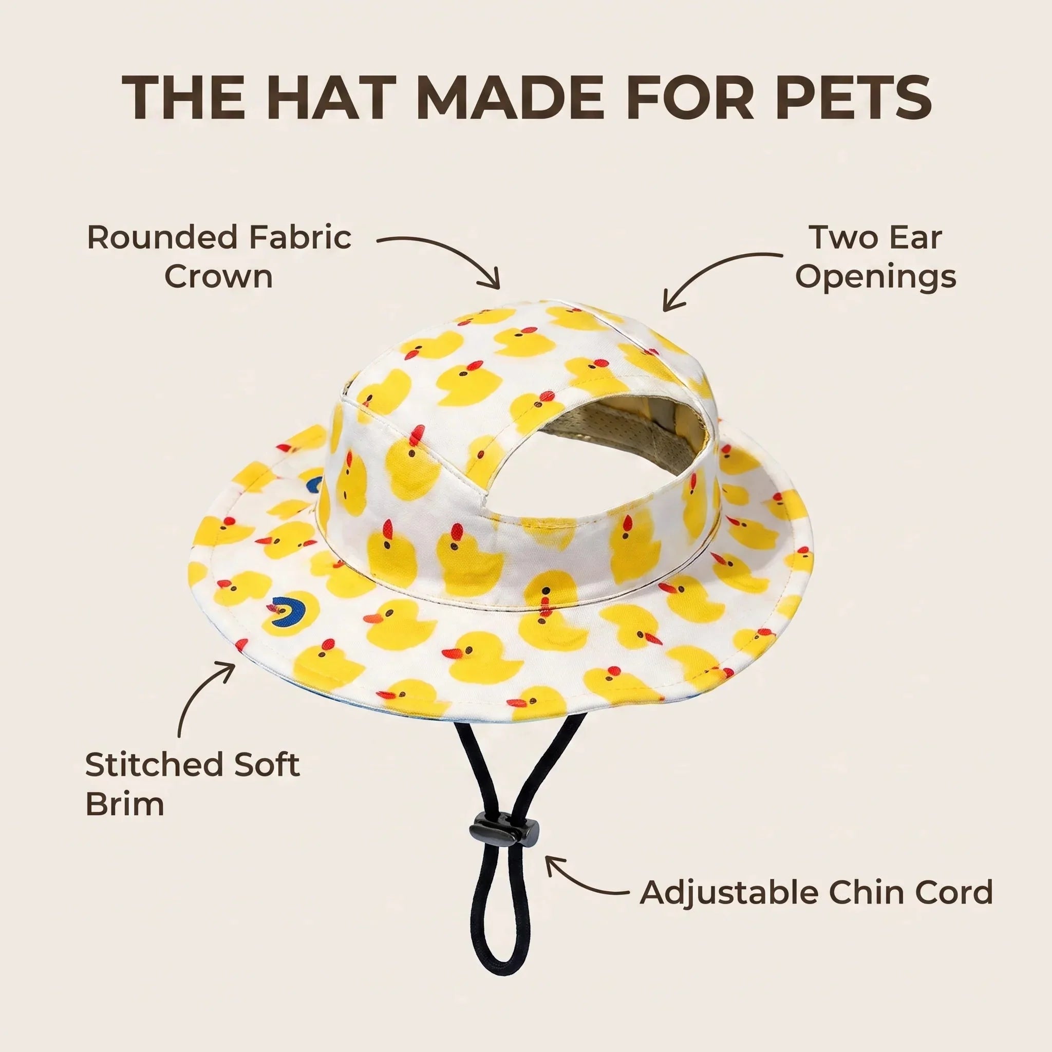 Paw Shade hat construction details