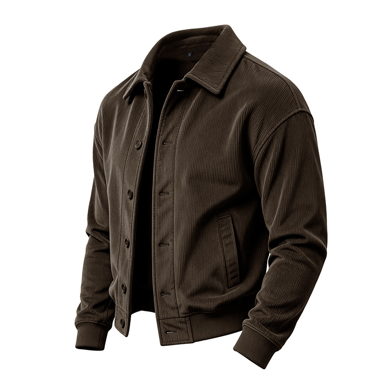 Men's Relaxed Corduroy Button-Front Jacket